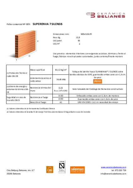 Ficha técnica comercial Superenvà ® 7 Silensis