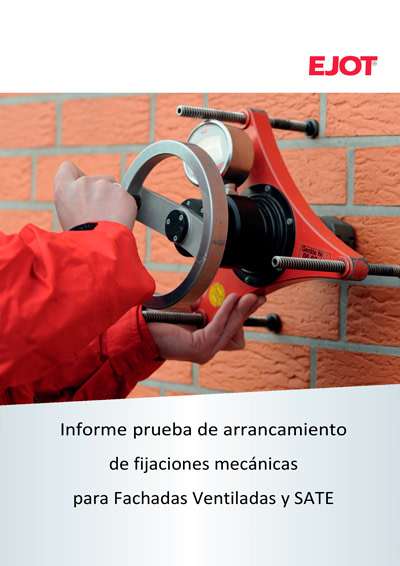 Informe prueba de arrancamiento de fijaciones mecánicas para fachadas ventiladas y SATE