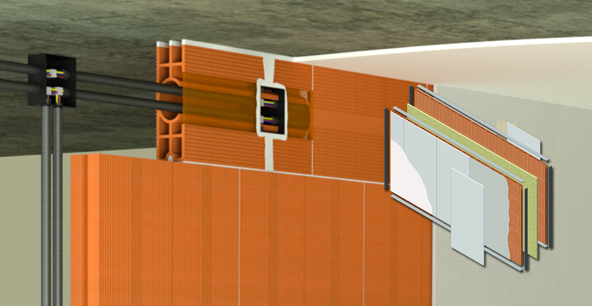 MURALIT. Sistema de tabiquería ceràmica de gran formato Sin Rozas