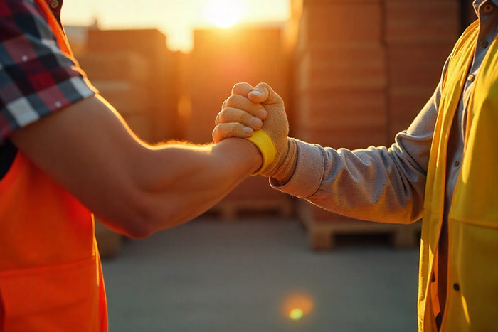 Trabajadores Cábrica Belianes