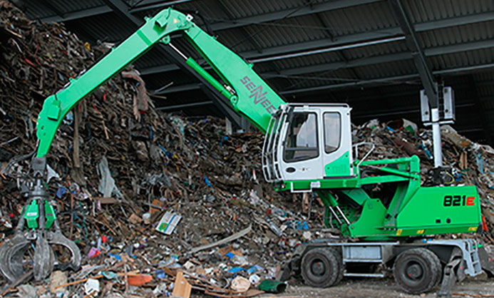 Nueva Sennebogen 821 serie E, para expertos del reciclaje