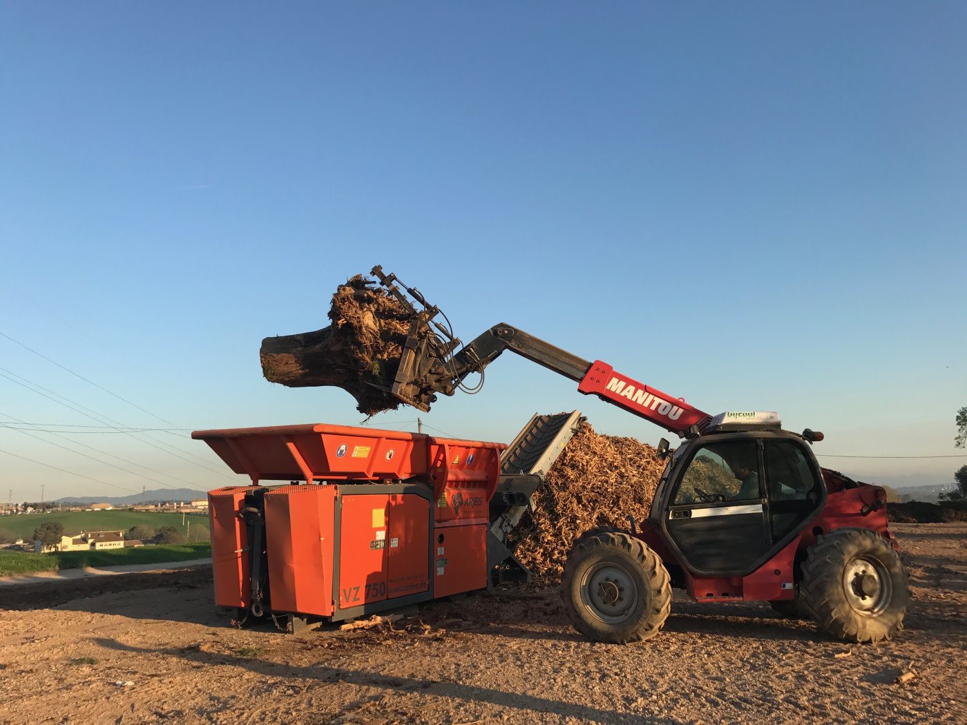 ARJES VZ-750: la mejor solución para el reciclaje de tocones y poda