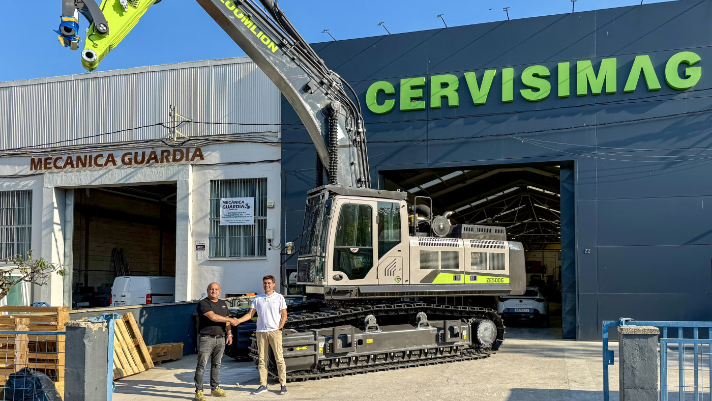 Primera Zoomlion ZE500G de Europa: entregada a Excavaciones y Demoliciones Sant Cugat del Vallès