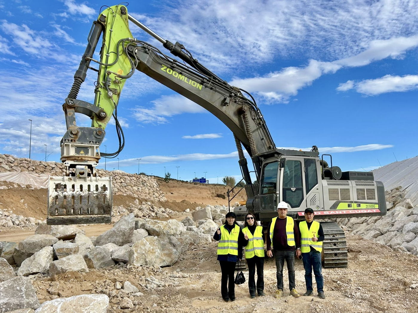 Zoomlion refuerza la posventa en España: visita a la primera ZE500G entregada en Europa