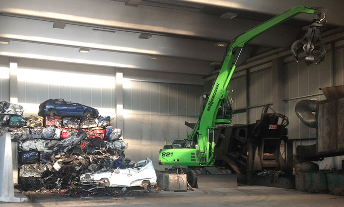 El reciclaje de coches en la empresa Bresolín