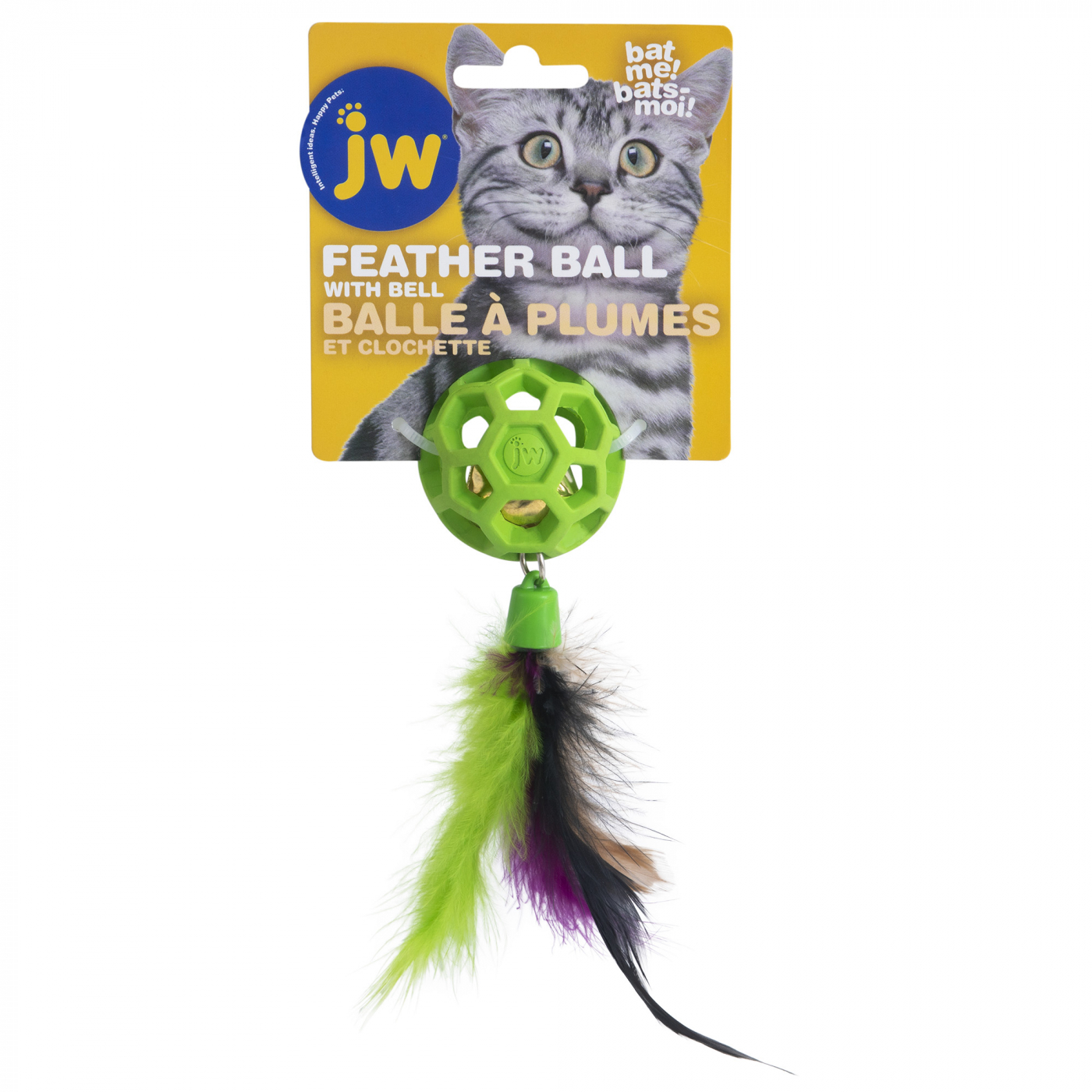 JW CATACTION FEATHER BALL WITH BELL