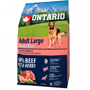 ONTARIO ADULT LARGE BEEF & RICE