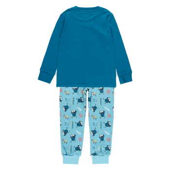 BOBOLI Pijama interlock peace & love de niño - 1