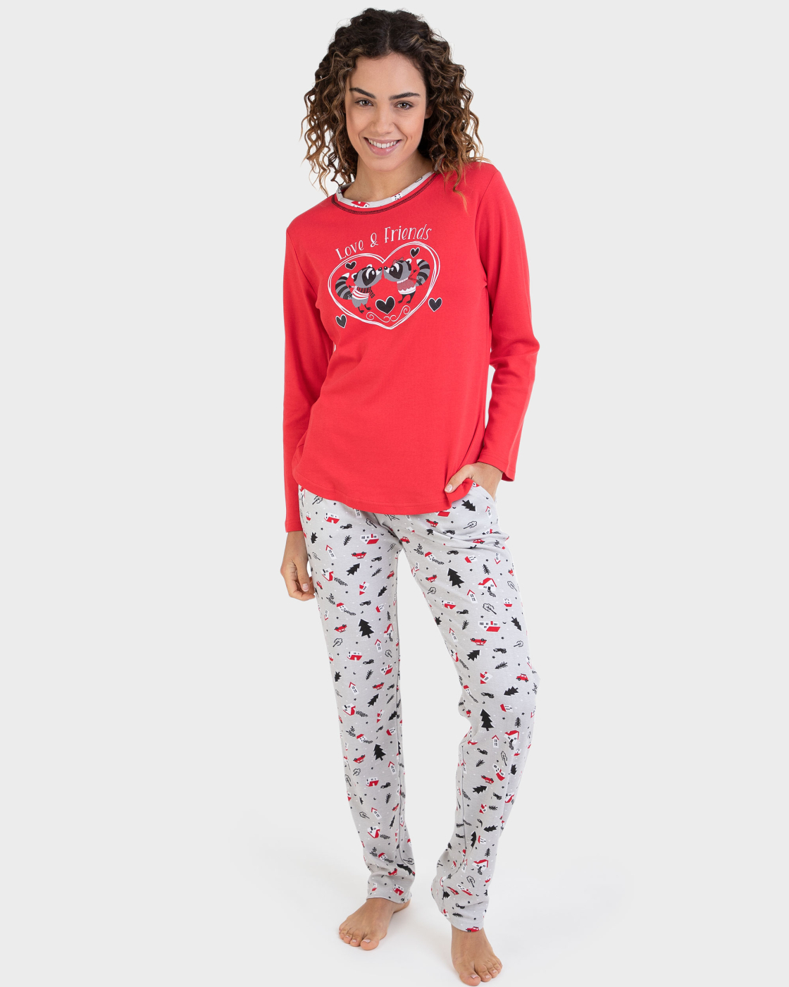 MASSANA pijama mujer manga larga-2