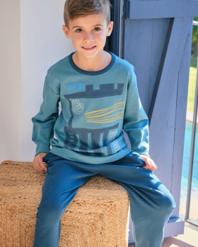 MASSANA pijama niño manga larga