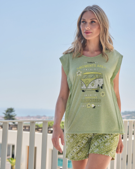 MASSANA pijama manga corta mujer