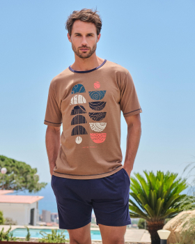 MASSANA pijama manga corta hombre