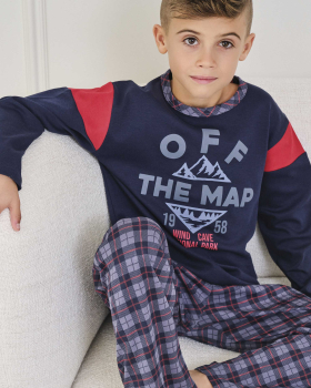 MASSANA pijama niño manga larga