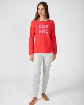 MASSANA pijama mujer manga larga