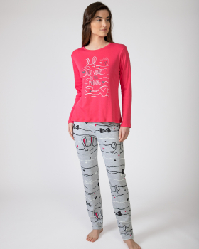 MASSANA pijama mujer manga larga