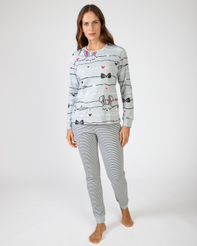 MASSANA pijama mujer manga larga