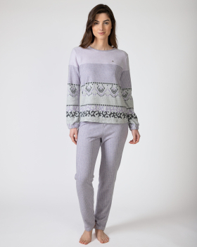 MASSANA pijama mujer manga larga