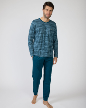 MASSANA pijama hombre manga larga