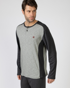 MASSANA pijama hombre manga larga