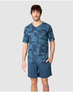 MASSANA pijama manga corta hombre