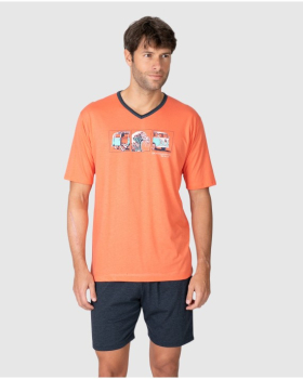 MASSANA pijama manga corta hombre