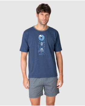 MASSANA pijama manga corta hombre
