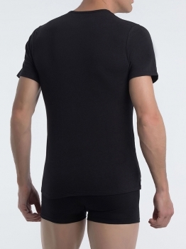 Camiseta  hombre m/corta cuello V - 3