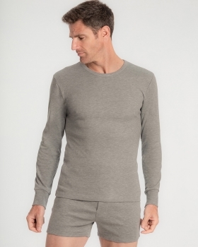 Camiseta hombre termal m/larga cuello redondo de invierno - 2