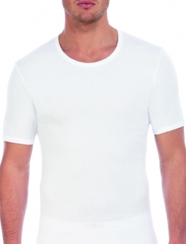 Camiseta hombre manga corta cuello redondo algodón 100%