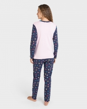 Pijama mujer microestampado - 1