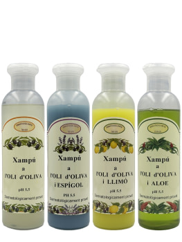 OLIVE OIL SHAMPOO 250ml VARIOUS SCENTS