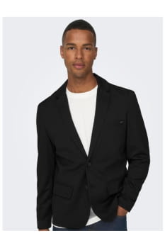Blazer Negro Hombre