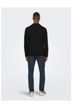 Blazer Negro Hombre - 2