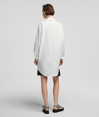 KARL LAGERFELD Camisa oversize tipo túnica con logotipo de Karl - 2