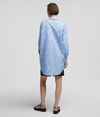 KARL LAGERFELD Camisa oversize tipo túnica con logotipo de Karl - 6