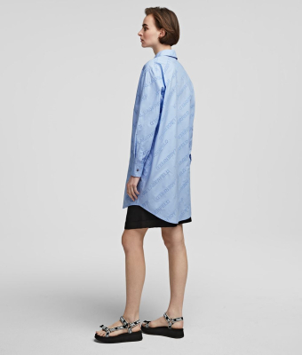 KARL LAGERFELD Camisa oversize tipo túnica con logotipo de Karl - 7