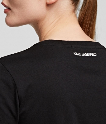 KARL LAGERFELD Camiseta con bolsillo y logotipo rue St-Guillaume - 3