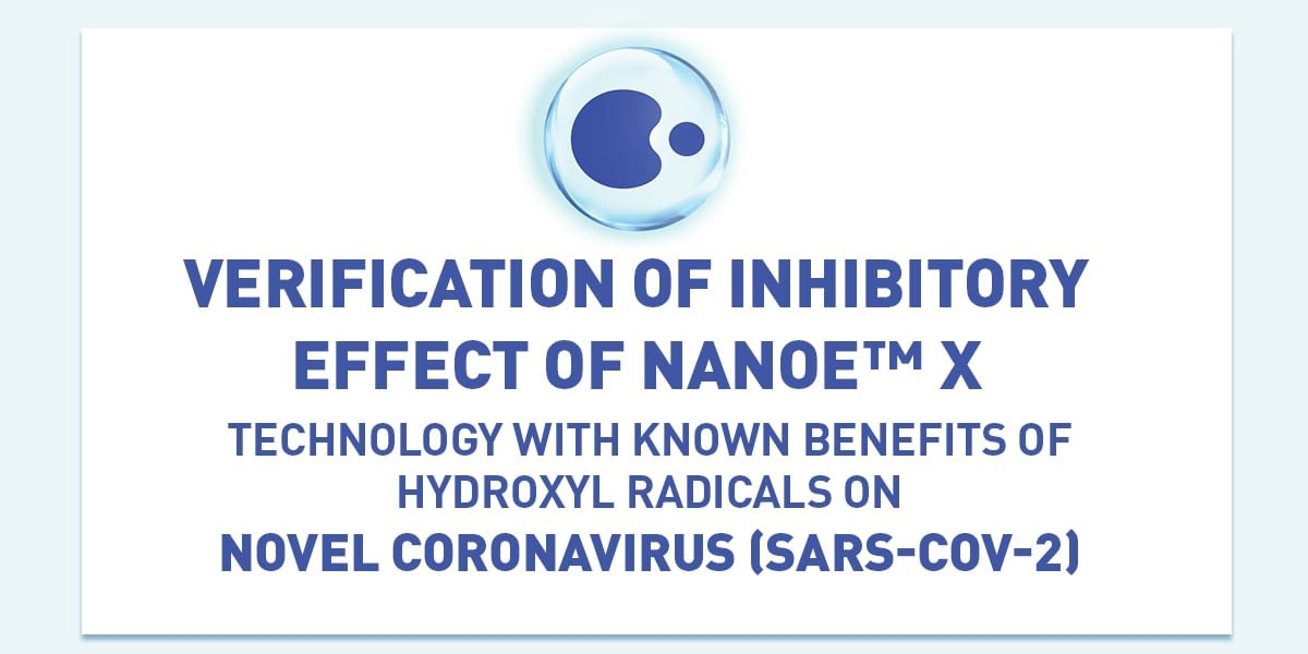 Certificado Efecto Inhibidor COVID-19 (SARS-COV-2) con los equipos Panasonic Etherea NANOE X