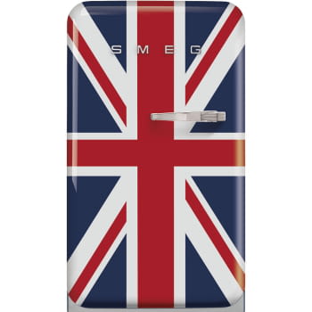 Frigorífico + Congelador Mini Bandera UK Smeg FAB10LDUJ5 | Retro Años 50 | Bisagra Izquierda | Clase E