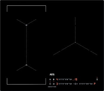 Placa de Inducción AEG IAE63421CB Flexible | 60 cm | 3 Zonas | PowerBoost | Hob2Hood | Stock