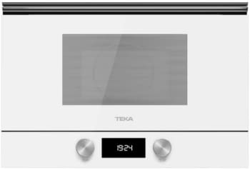 Microondas Integrable Teka ML 8220 BIS | Cristal Blanco | 850w  | Grill a 1200w |Base cerámica | 22L