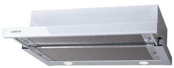 Campana Telescópica Extraíble Edesa ECT-6411 WH Blanca de 60 cm con 2 niveles a 390 m³/h | Clase C