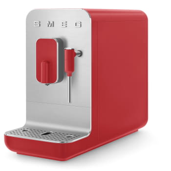 Cafetera Smeg Roja BCC02RDMEU 50'Style con Vaporizador y Molinillo Integrado | 8 funciones y función vapor | Sistema Anti-Goteo | 100% Automática