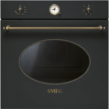Horno Smeg SF800AO Antracita | 60cm | Estética Colonial | Asistido por Ventilador | 70 Litros | 6 funciones | Clase A