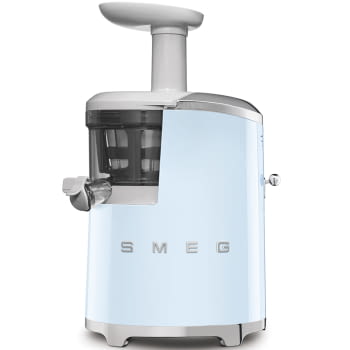 Licuadora SJF01PBEU SMEG Azul de 150 W, con Tecnología de extracción lenta 43 RPM | Jarra 500ml en Tritan | Palanca de ajuste de zumo