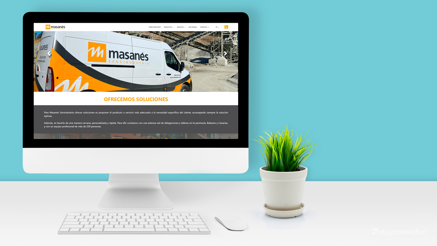 Masanés Servindustria estrena página web