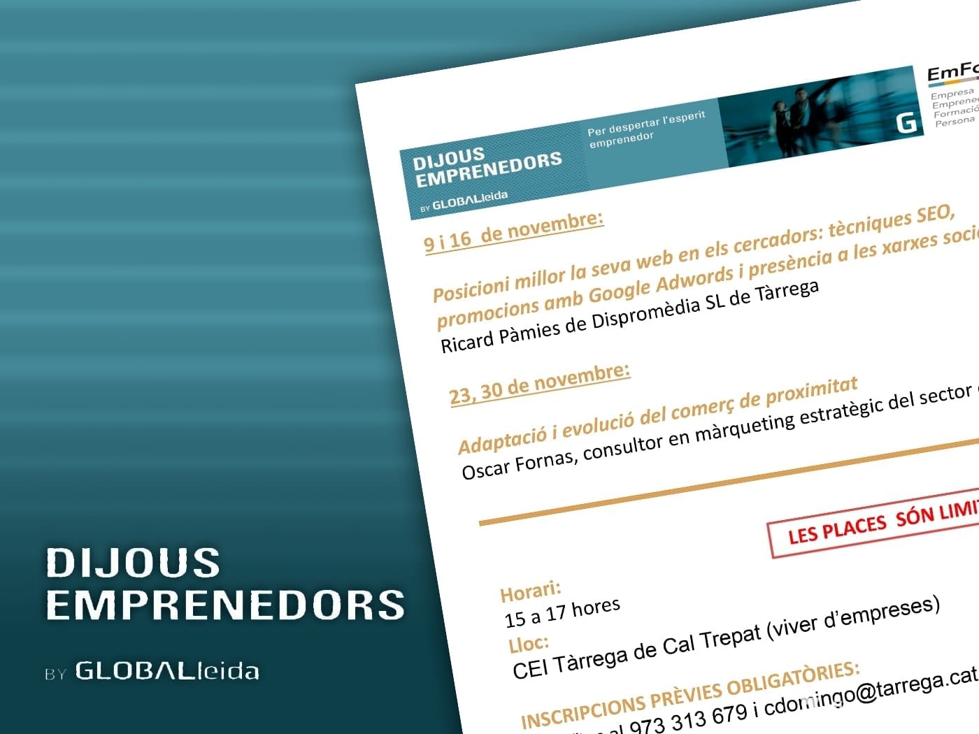 Dispromèdia finalitza les jornades SEO dels “Dijous Emprenedors” a CEI Tàrrega