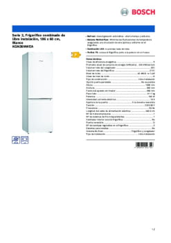 Ficha producto BOSCH KGN36NWEA