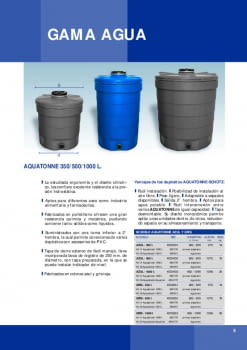 Depósito de Agua Potable 350L Aquatonne