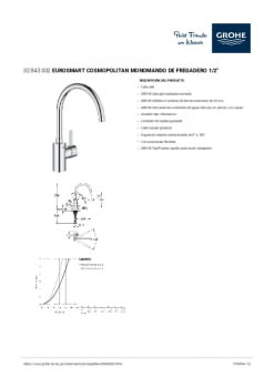 Ficha producto GROHE 32843002